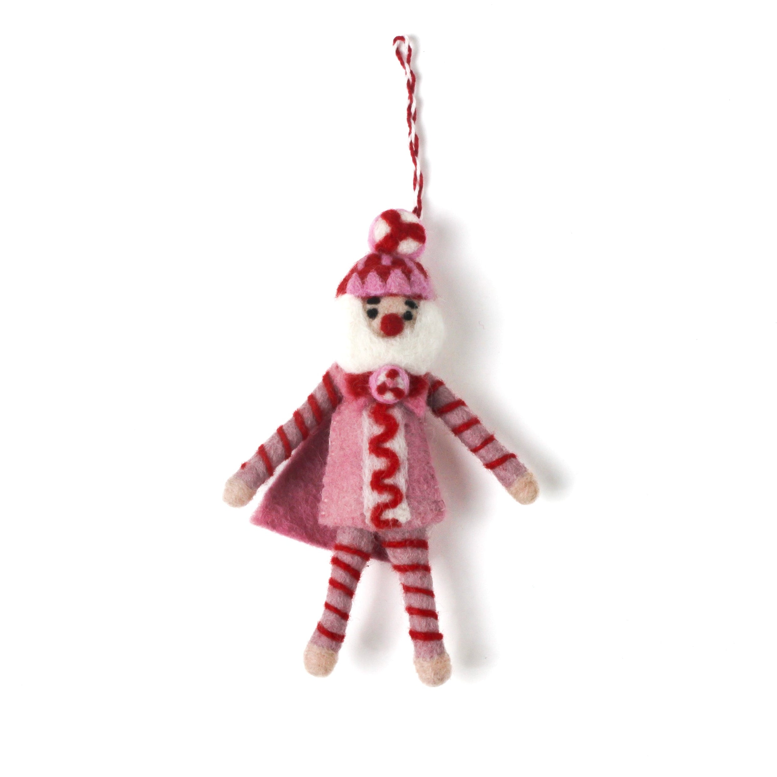 Felt Nutcracker Christmas Ornaments, Set of 3