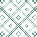 Island House Small Bamboo Trellis Unpasted Wallpaper - Forest Green
