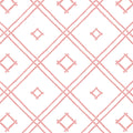Island House Small Bamboo Trellis Unpasted Wallpaper - Southampton Pink