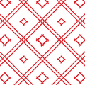 Island House Small Bamboo Trellis Unpasted Wallpaper - Lacquer Red