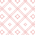 Island House Small Bamboo Trellis Fabric - Southampton Pink