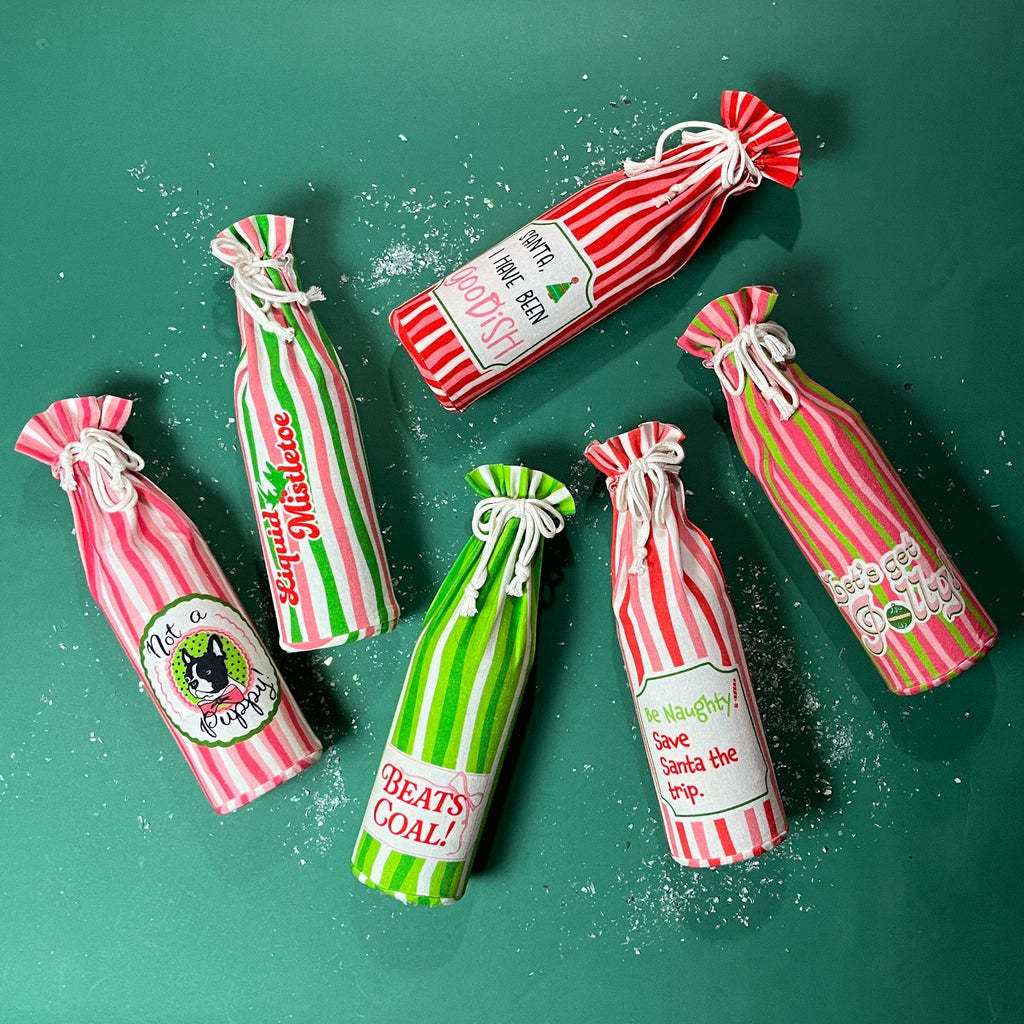 Christmas Wine Gift Bags - Be Naughty!