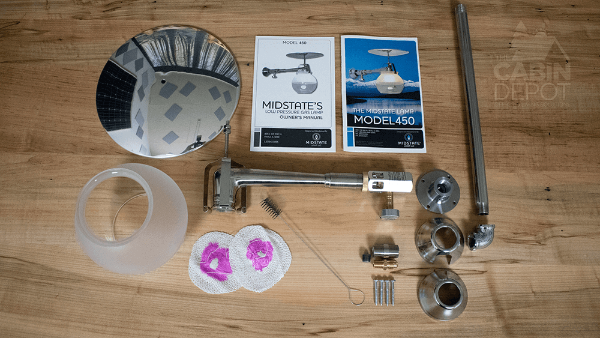 Midstate Model 450 Propane Lamp - Ceiling Mount