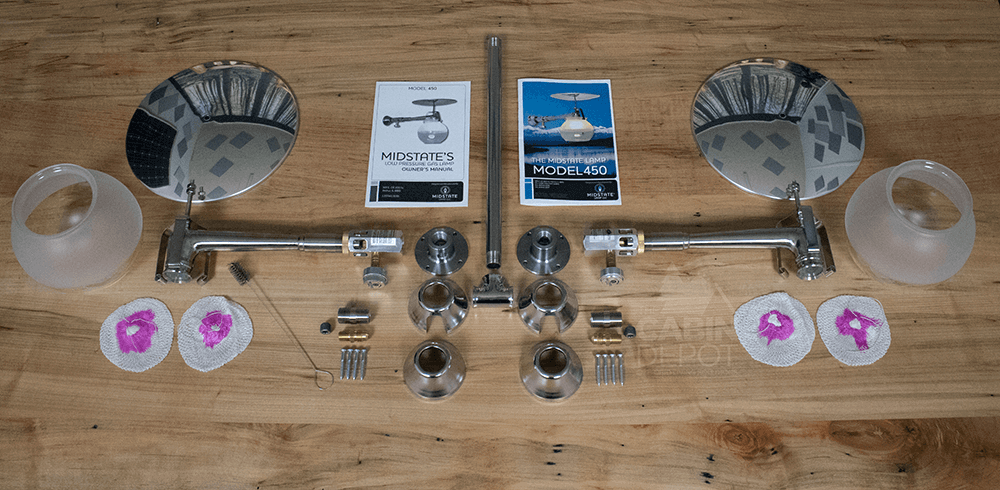 Midstate Model 450 Propane Lamp - Double Ceiling Mount