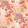 Old Peking Unpasted Chinoiserie Wallpaper - Bahama Pink
