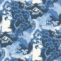Old Peking Unpasted Chinoiserie Wallpaper - Ocean Blue