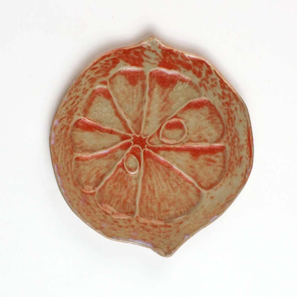 Ceramic Citrus Plates, Set of 3