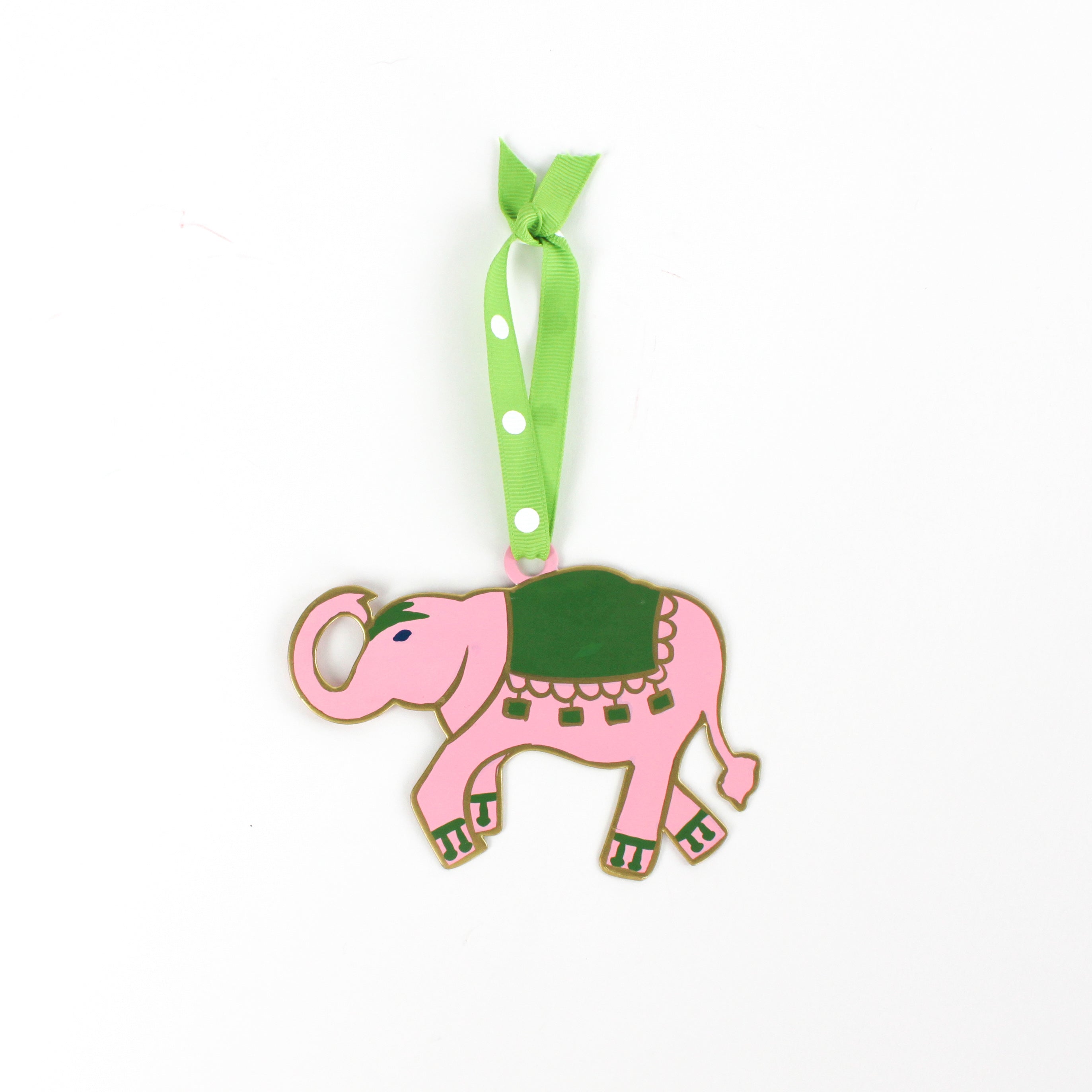 Hand-Painted Animal Christmas Ornaments, Set of 5