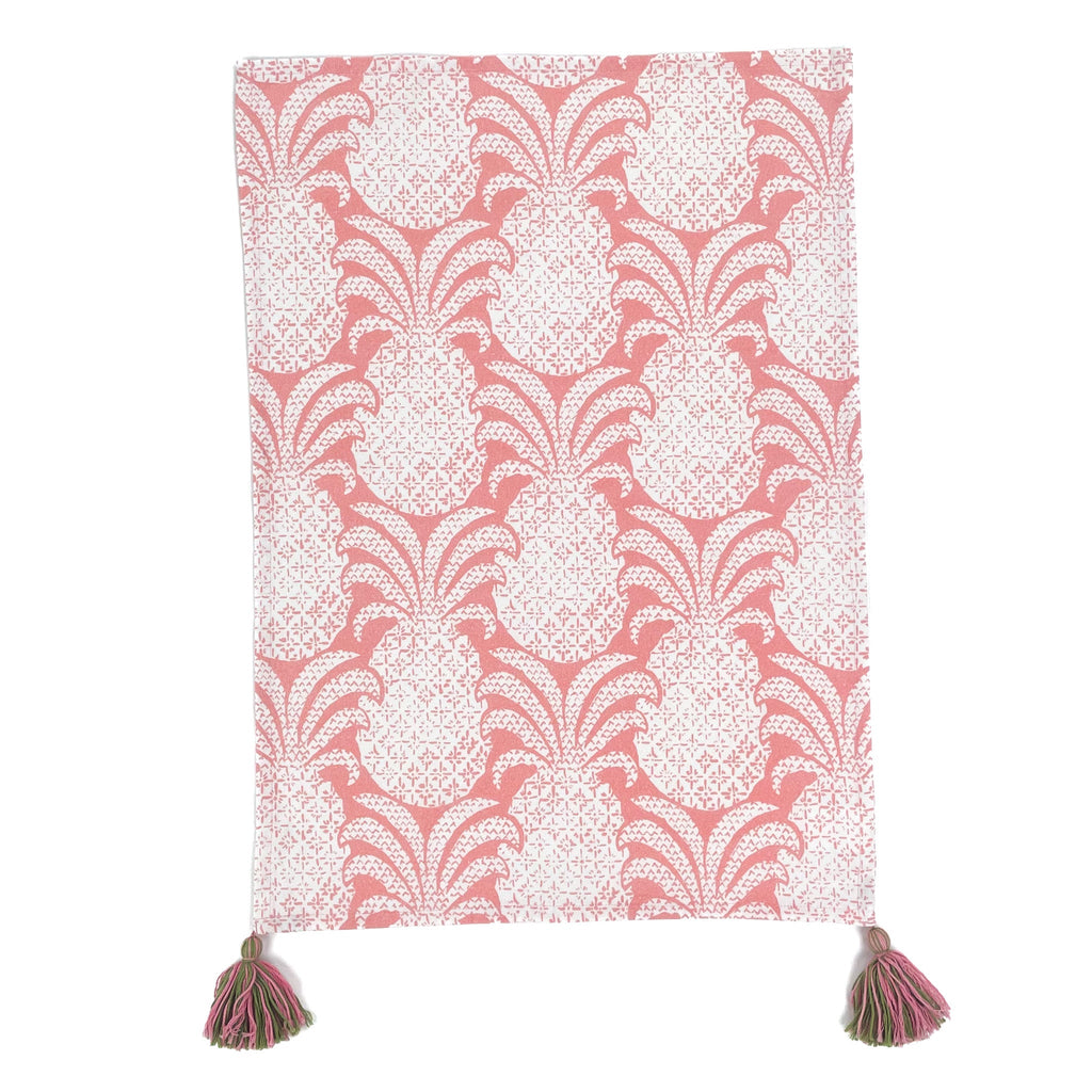 Round Hill Pineapple Tea Towels/Dish Towels/Guest Towels - Pink