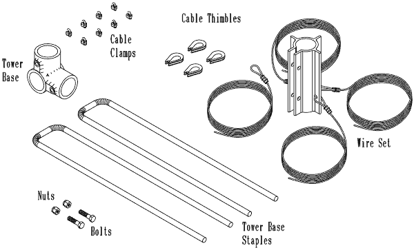 Primus 27' Guyed Tower Kit For Wind Turbines