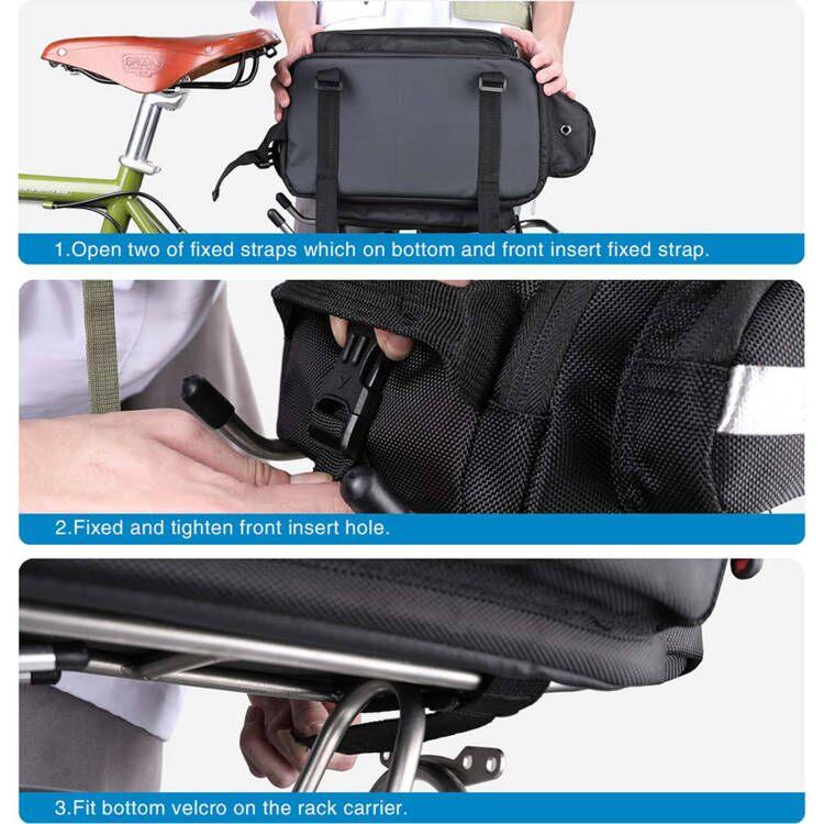 VTUVIA Rear Seat Bike Pannier Bag