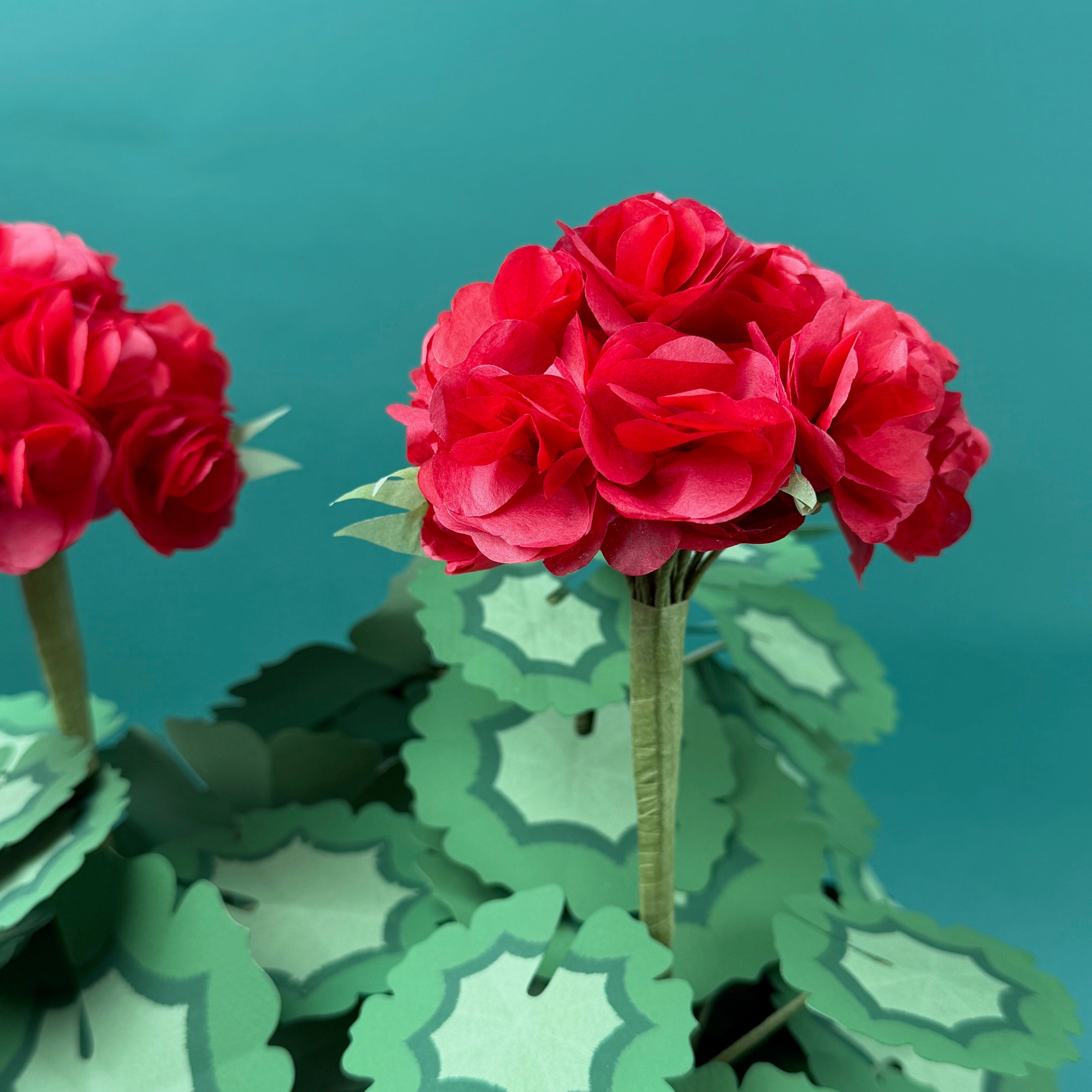 Paper Flower Pot Centerpiece