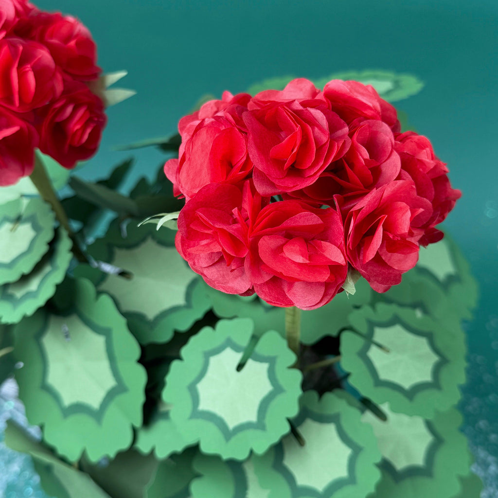 Paper Flower Pot Centerpiece