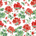 Cottage Grove Geranium Fabric - Geranium Red