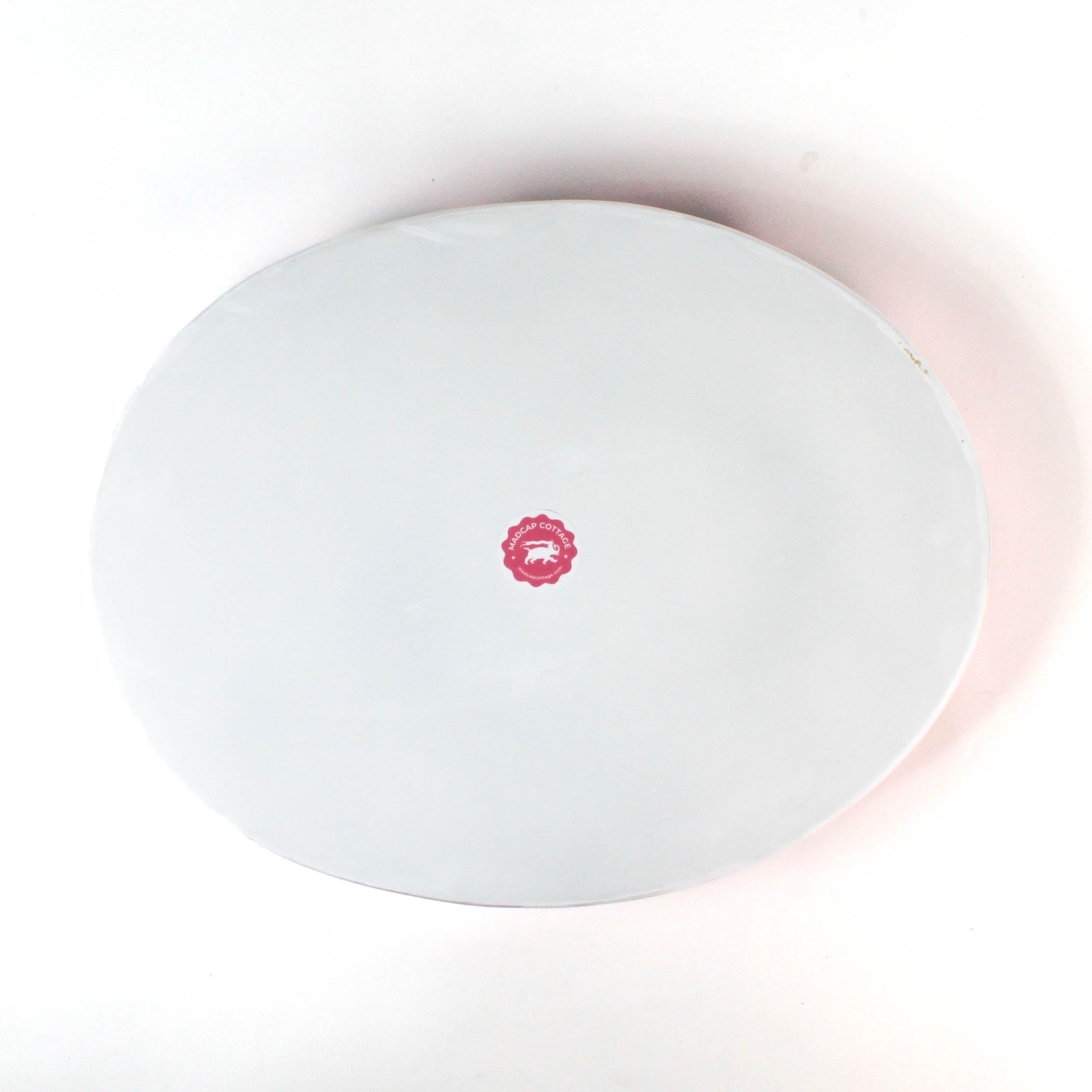 Hand-Painted Tole Metal Christmas Santa Tray