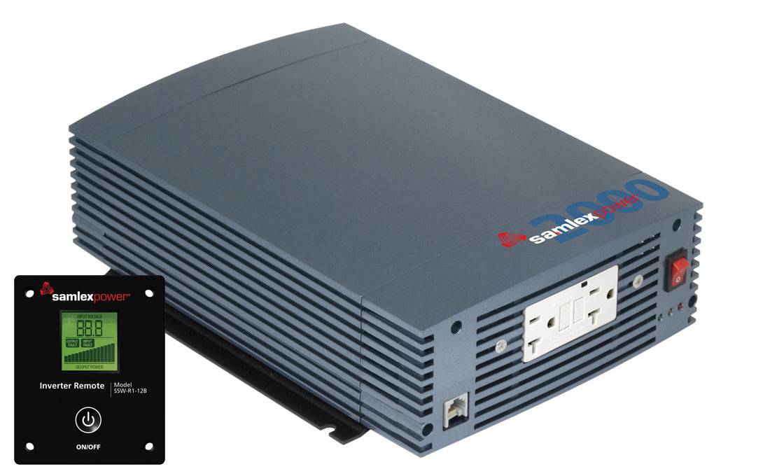 Samlex 2,000W 12A SSW Pure Sine Wave Inverter With Digital Remote