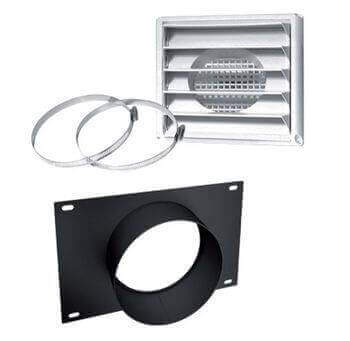 SBI 5" Fresh Air Intake Kit For Wood Stove On Pedestal