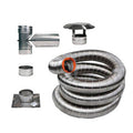 SBI 6" x 35' Flex Liner Kit For Appliances - Stainless Steel