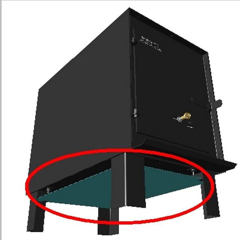 SBI Bottom Heat Shield For Hunter Stove