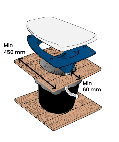 Separett Privy 501 Outhouse Kit