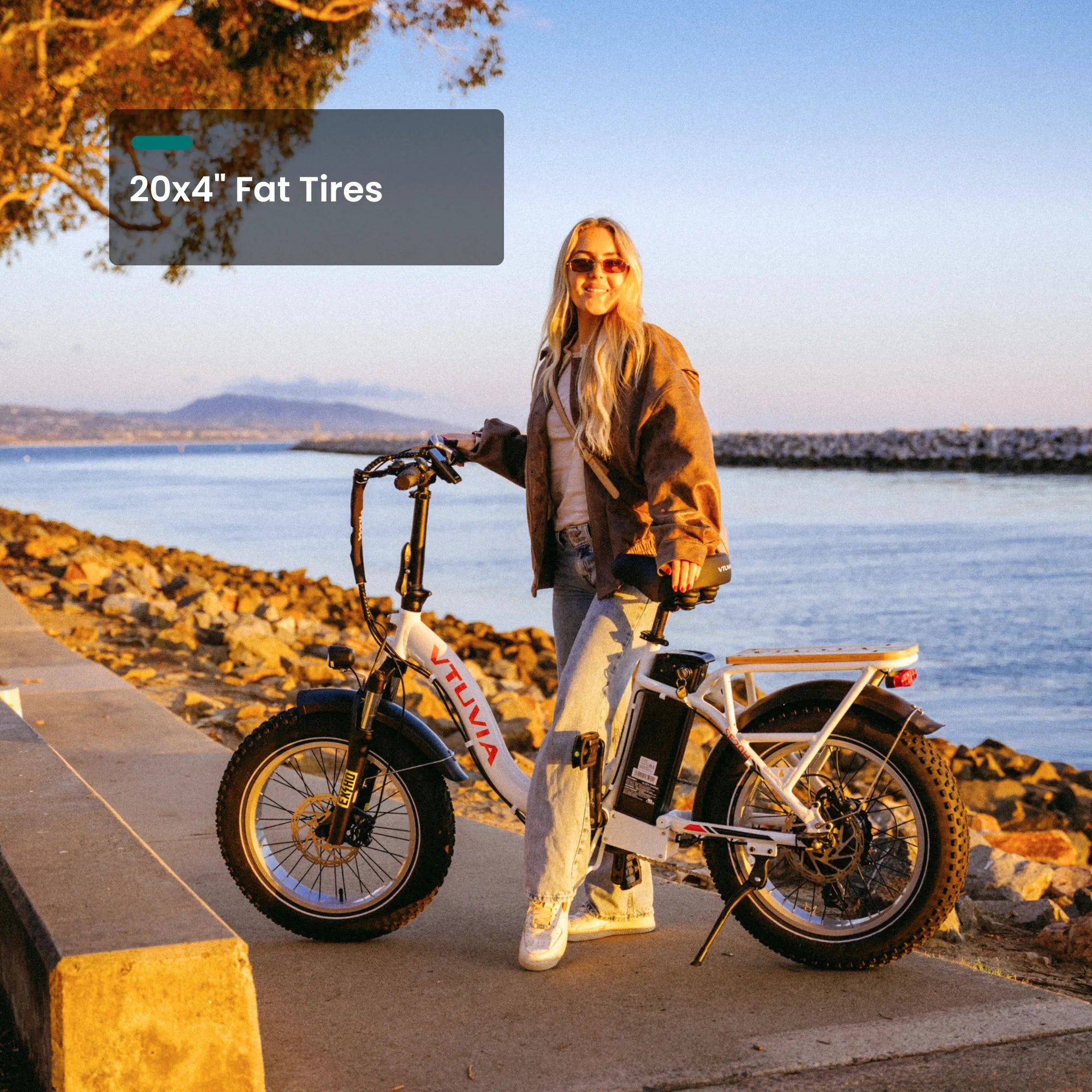 VTUVIA SF20H Folding Ebike Black