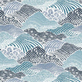 Shangri-La Unpasted Wallpaper - All Over Blue