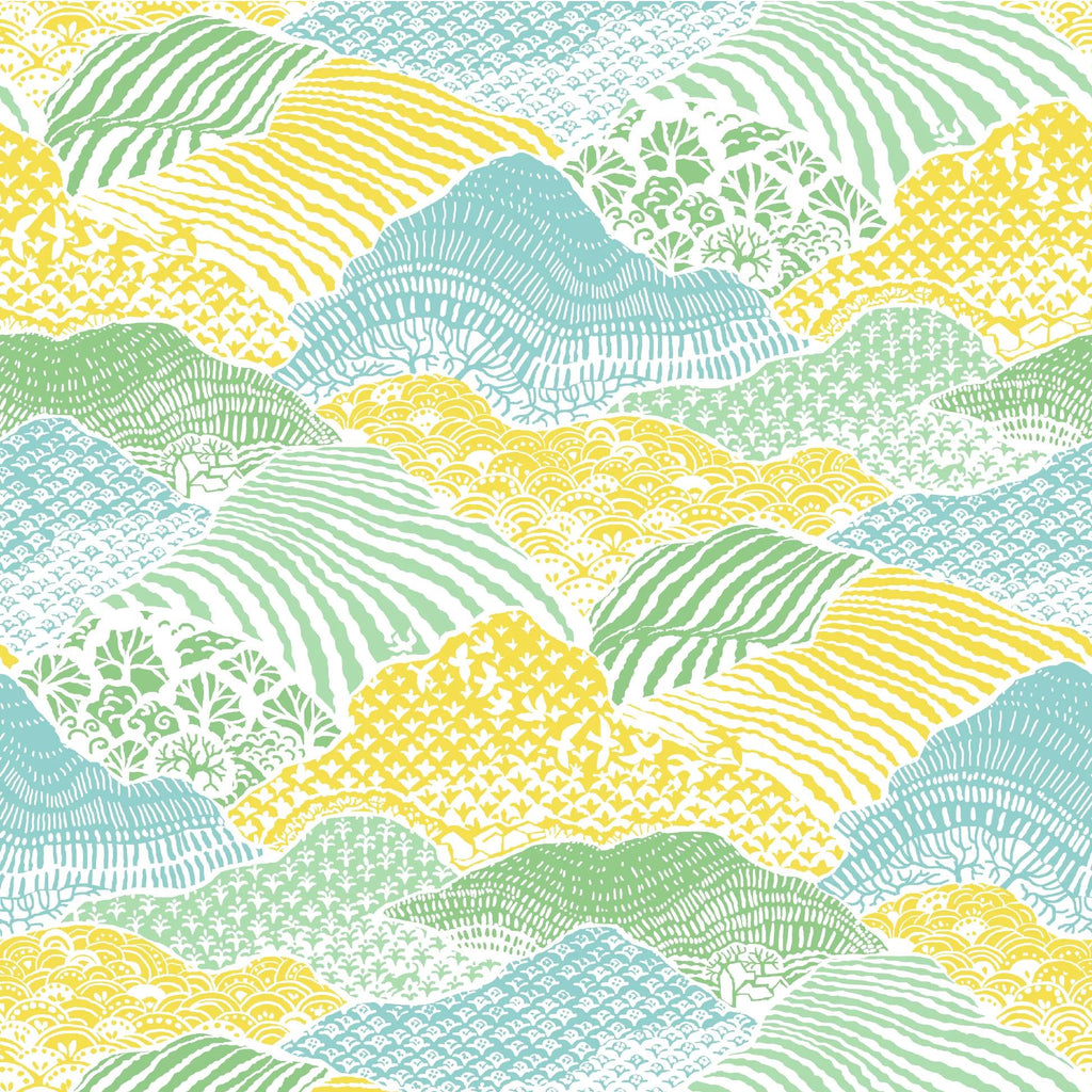 Shangri-La Unpasted Wallpaper - Barbados Green