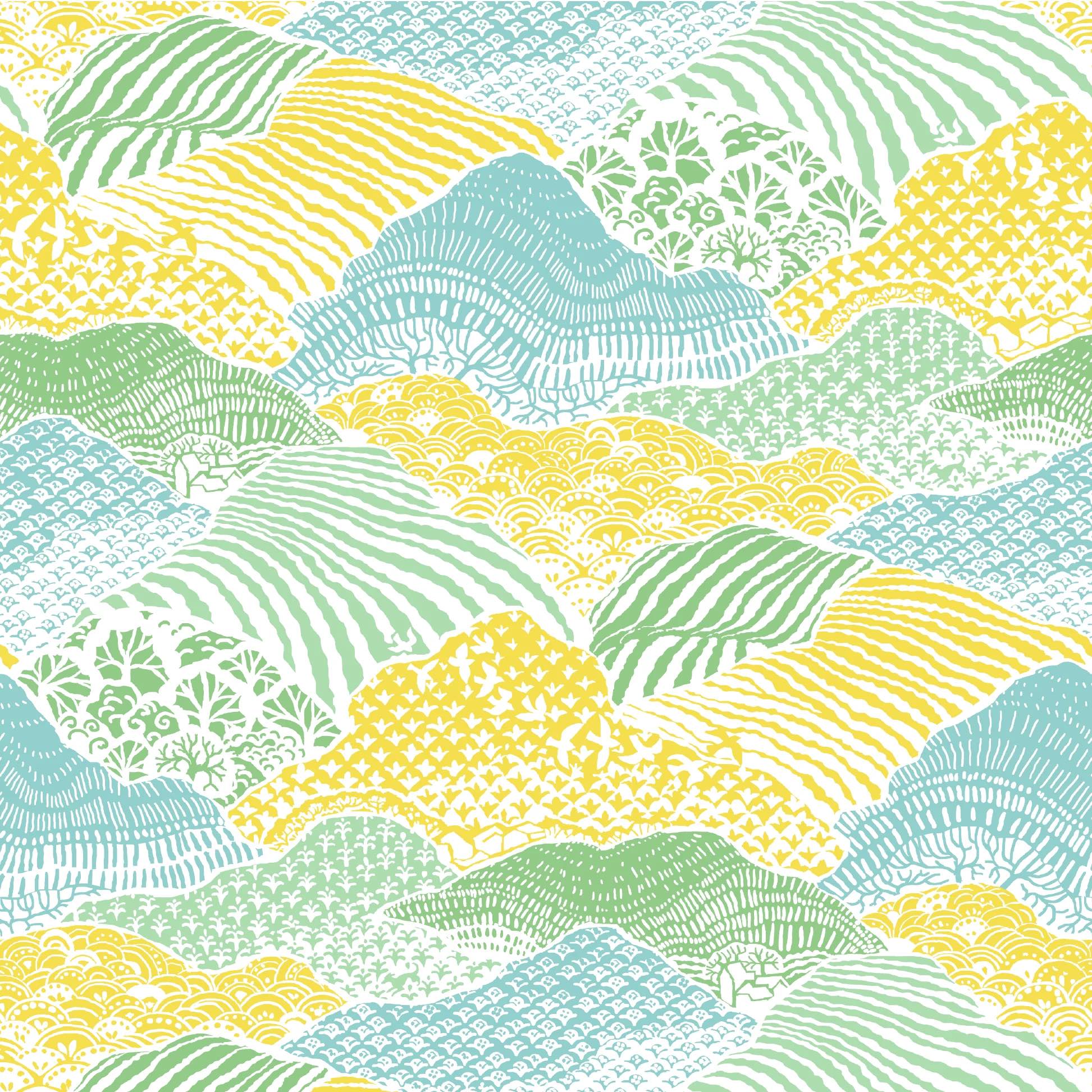 Shangri-La Unpasted Wallpaper - Barbados Green
