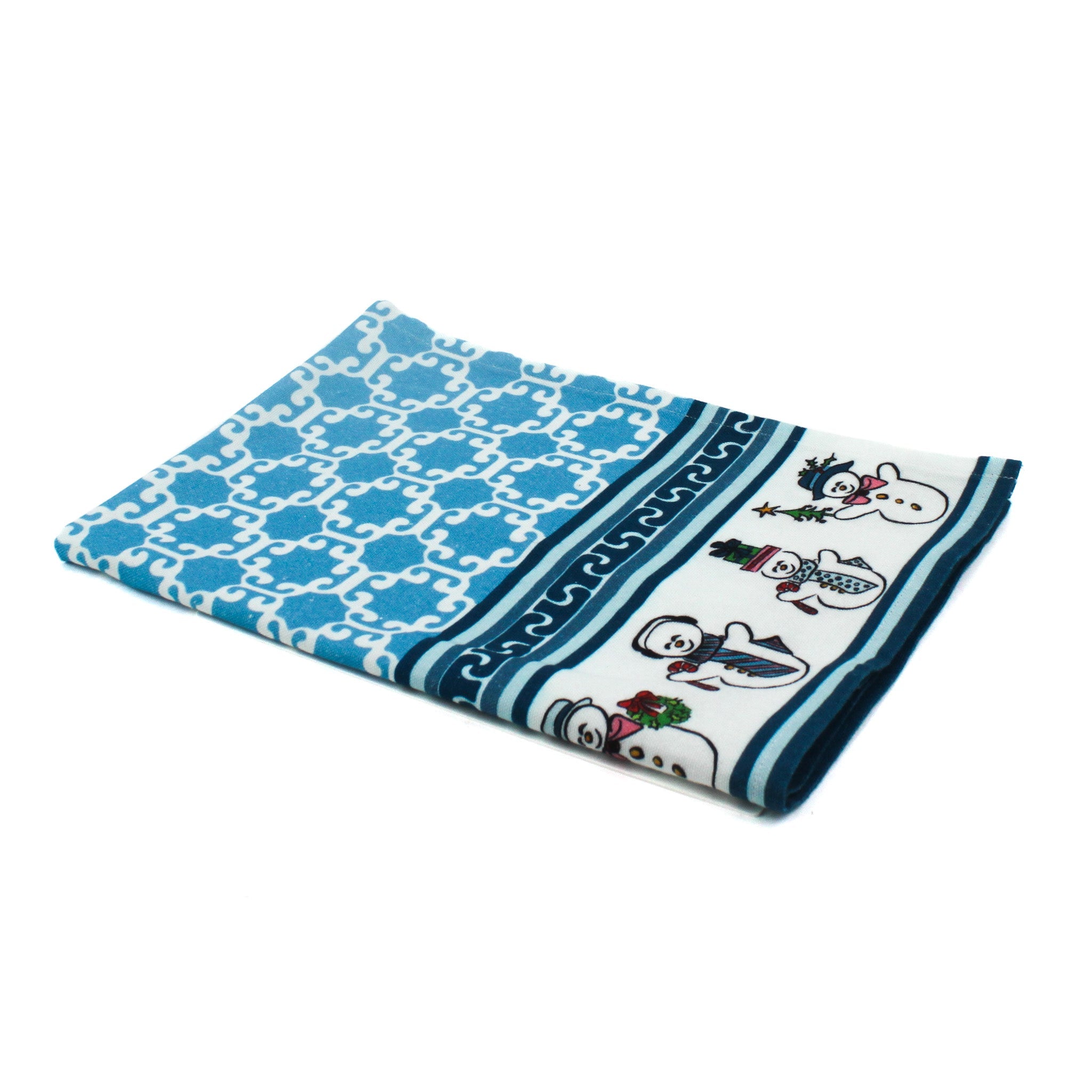 Frolicking Snowmen Christmas Tea Towel/Dish Towel/Guest Towel