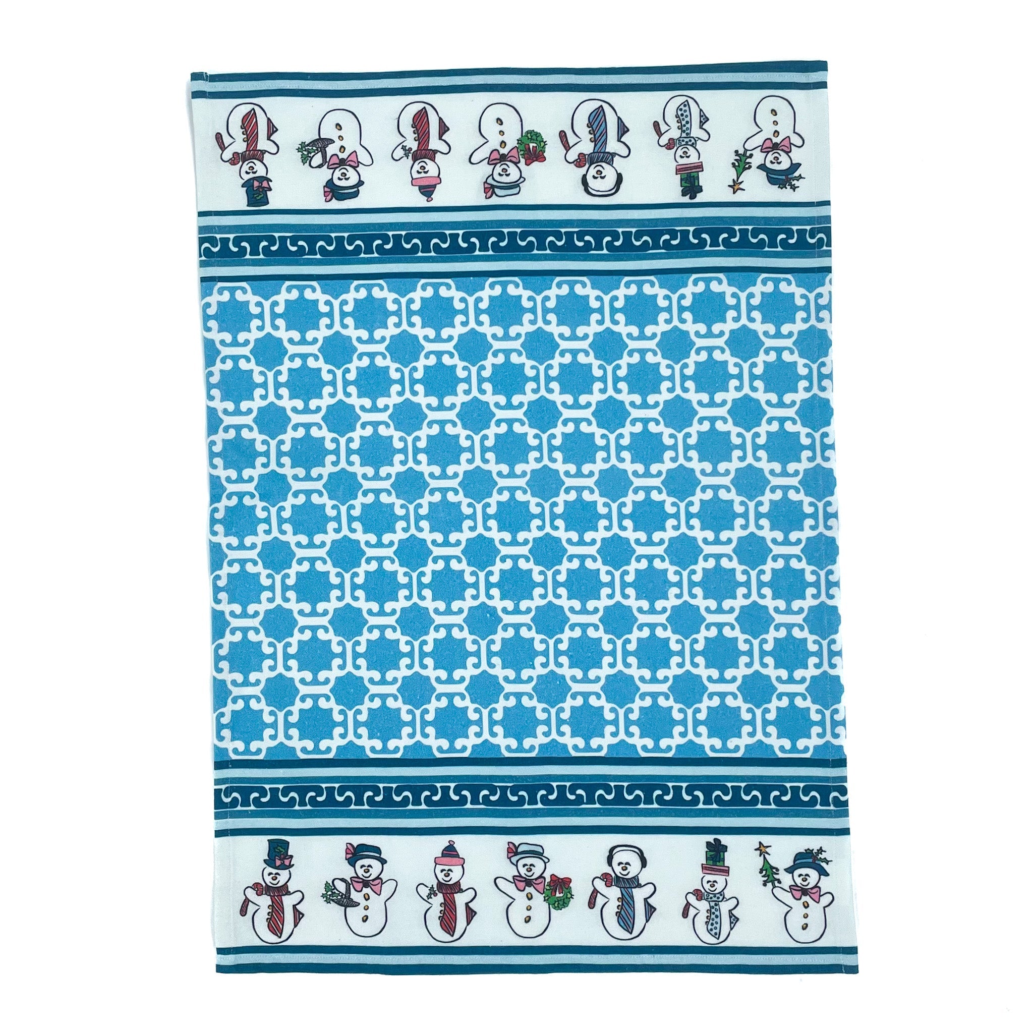 Frolicking Snowmen Christmas Tea Towel/Dish Towel/Guest Towel