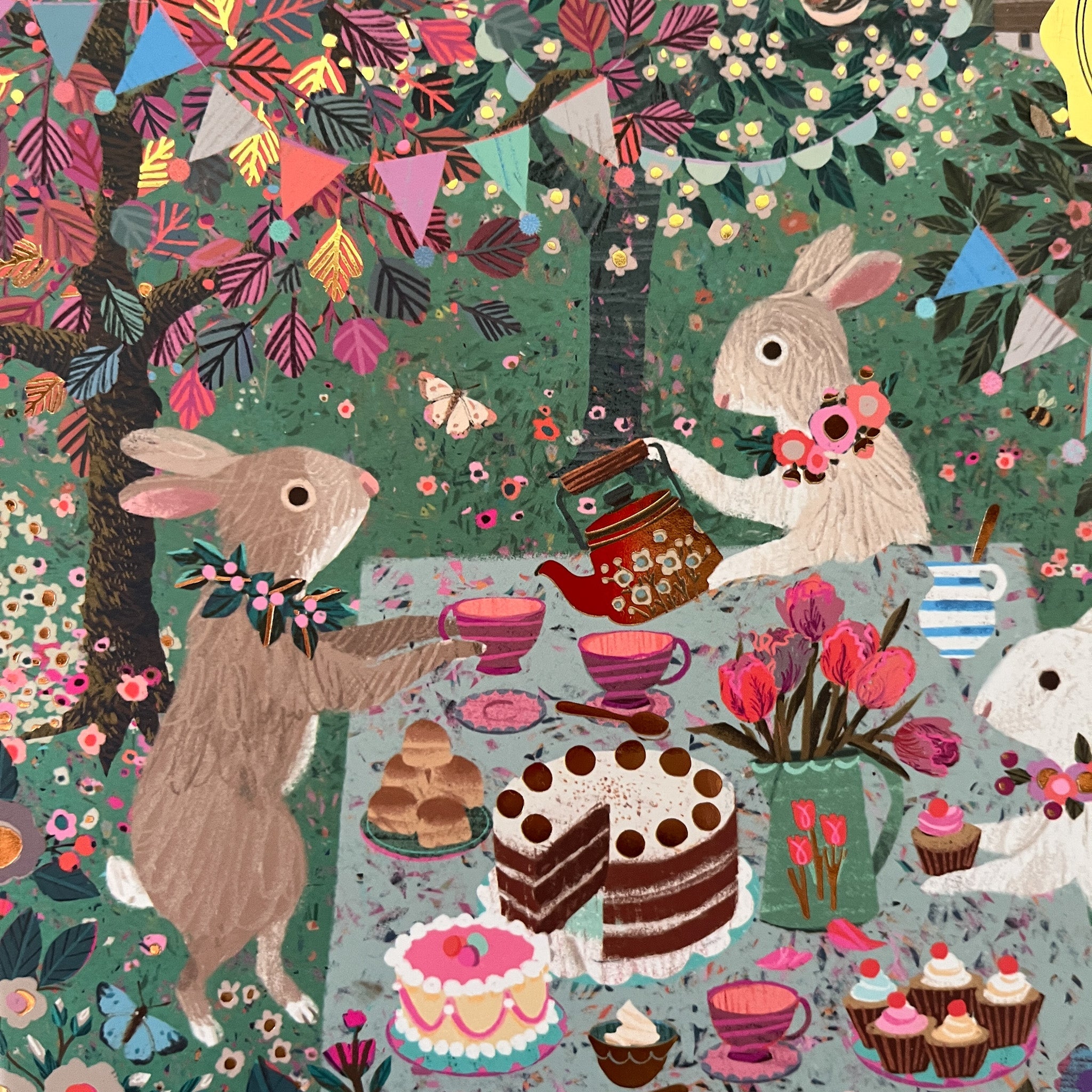 Spring Tea Party Jigsaw Puzzle