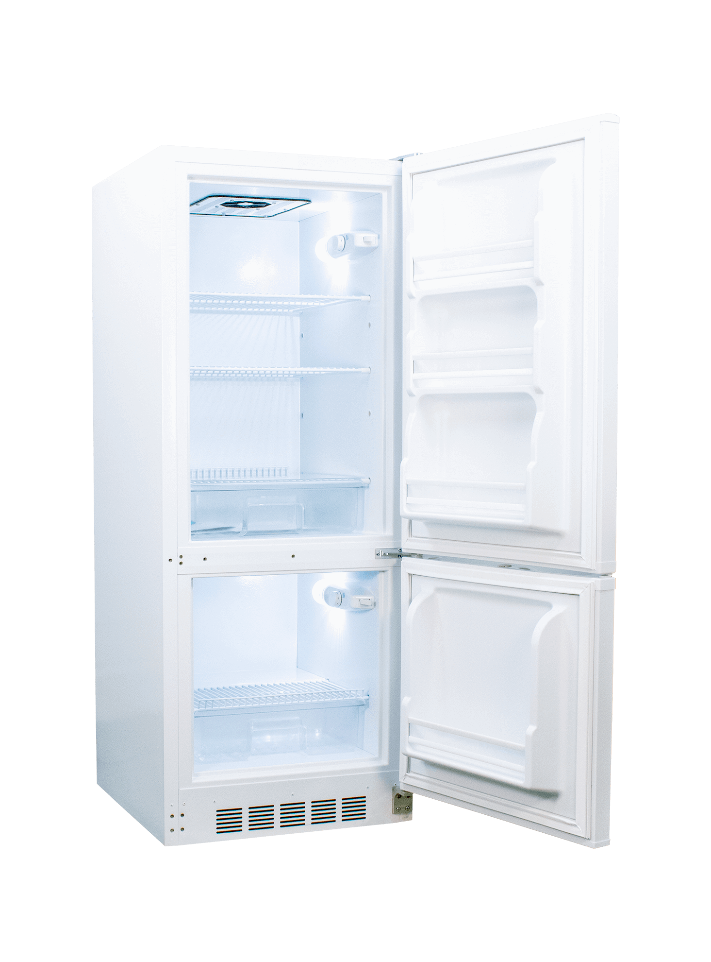 SunStar 10CU Solar DC/AC Refrigerator - White