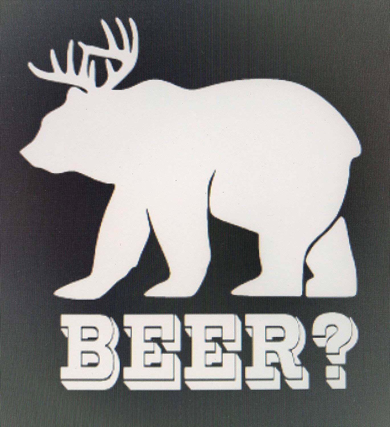 Bear/Deer Vinyl Decal Sticker