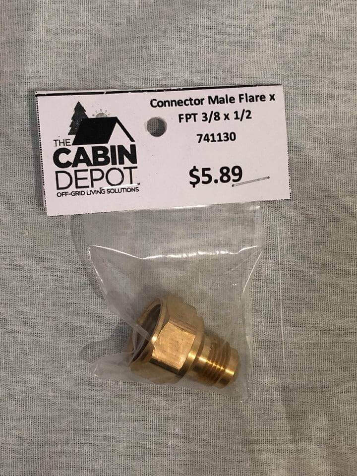 Martin 3/8" x 1/2" Connector Male Flare X FPT Fitting