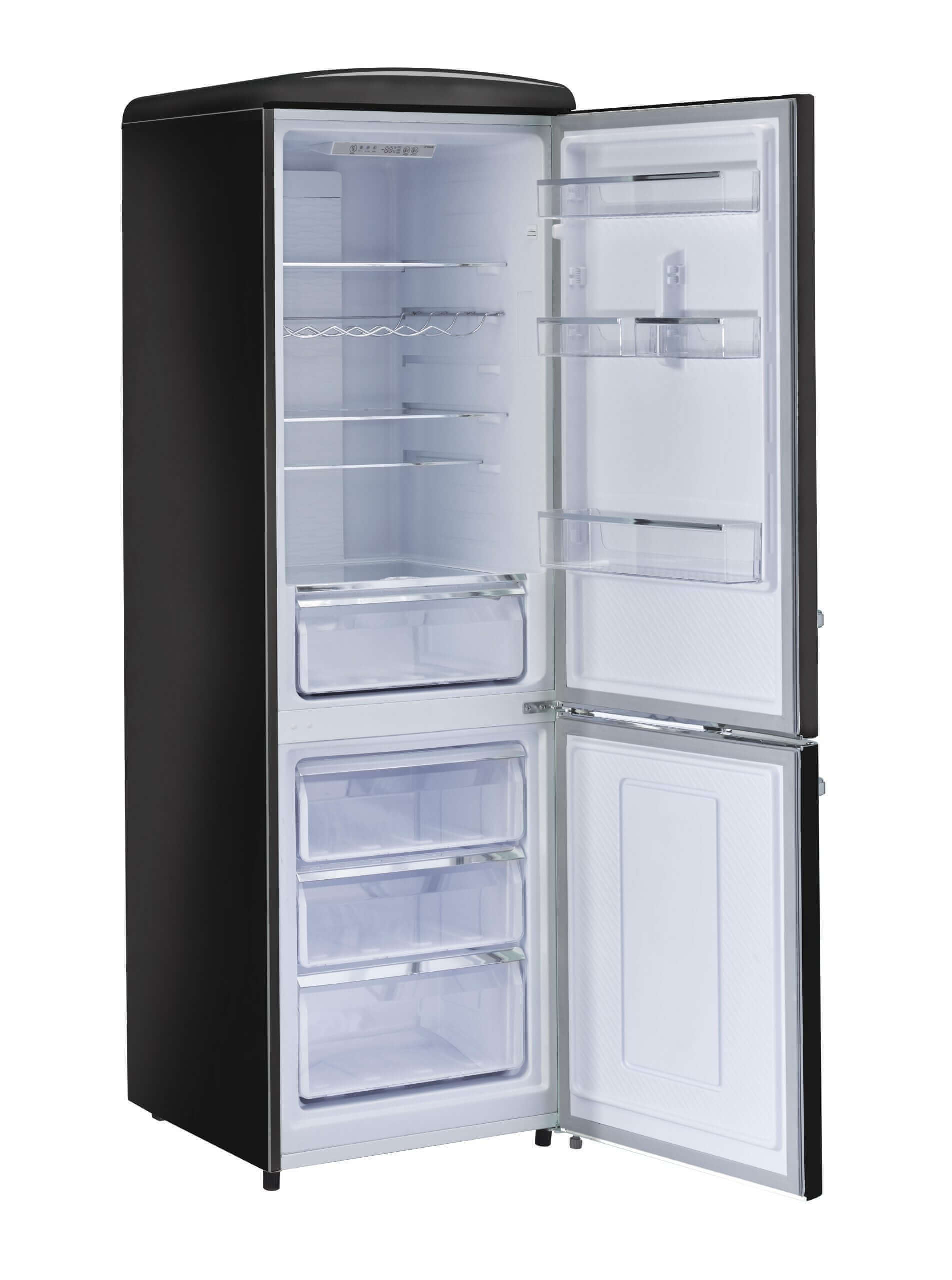 Unique 12 Cu/Ft Classic Retro Electric Bottom Mount AC Refrigerator