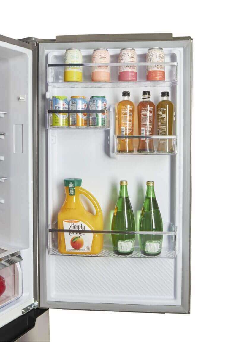 Unique 12 Cu/Ft Prestige Electric Bottom Mount Refrigerator - Stainless Steel