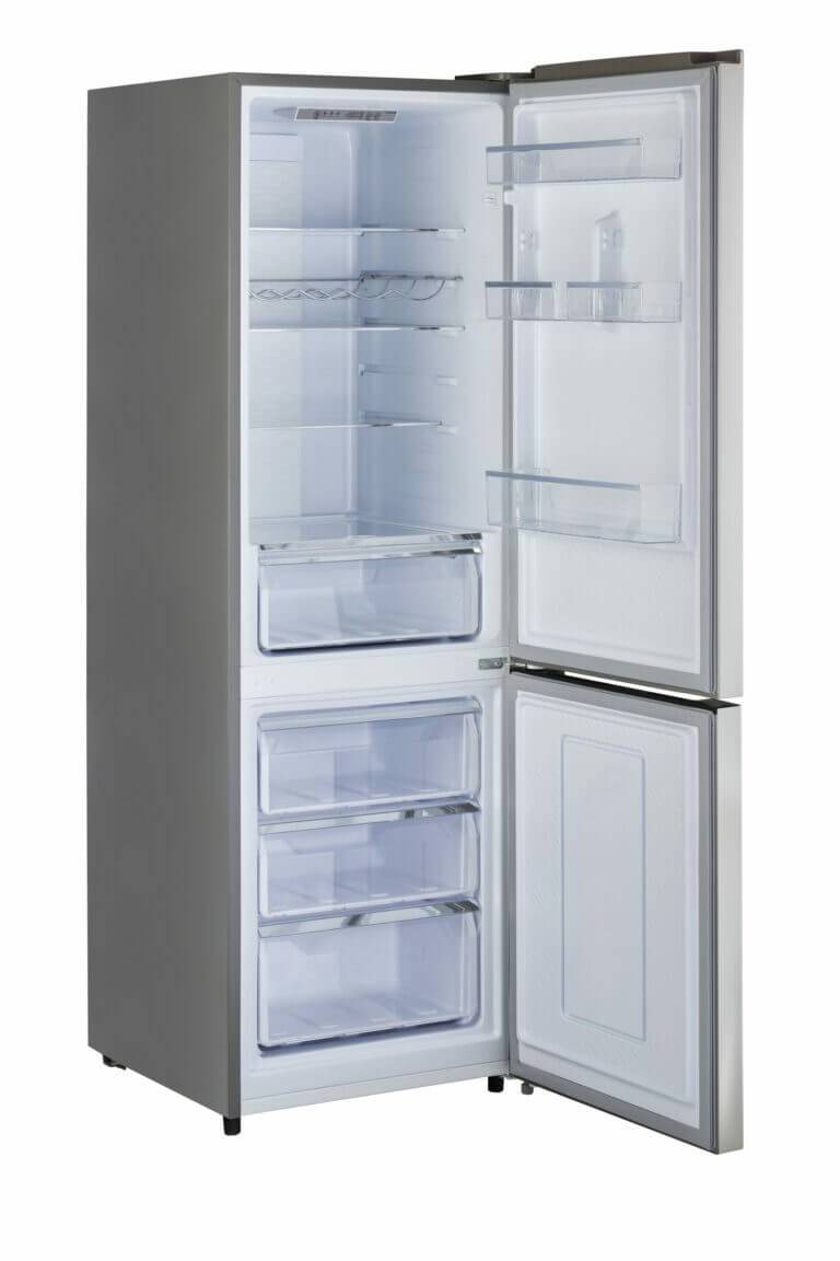 Unique 12 Cu/Ft Prestige Electric Bottom Mount Refrigerator - Stainless Steel