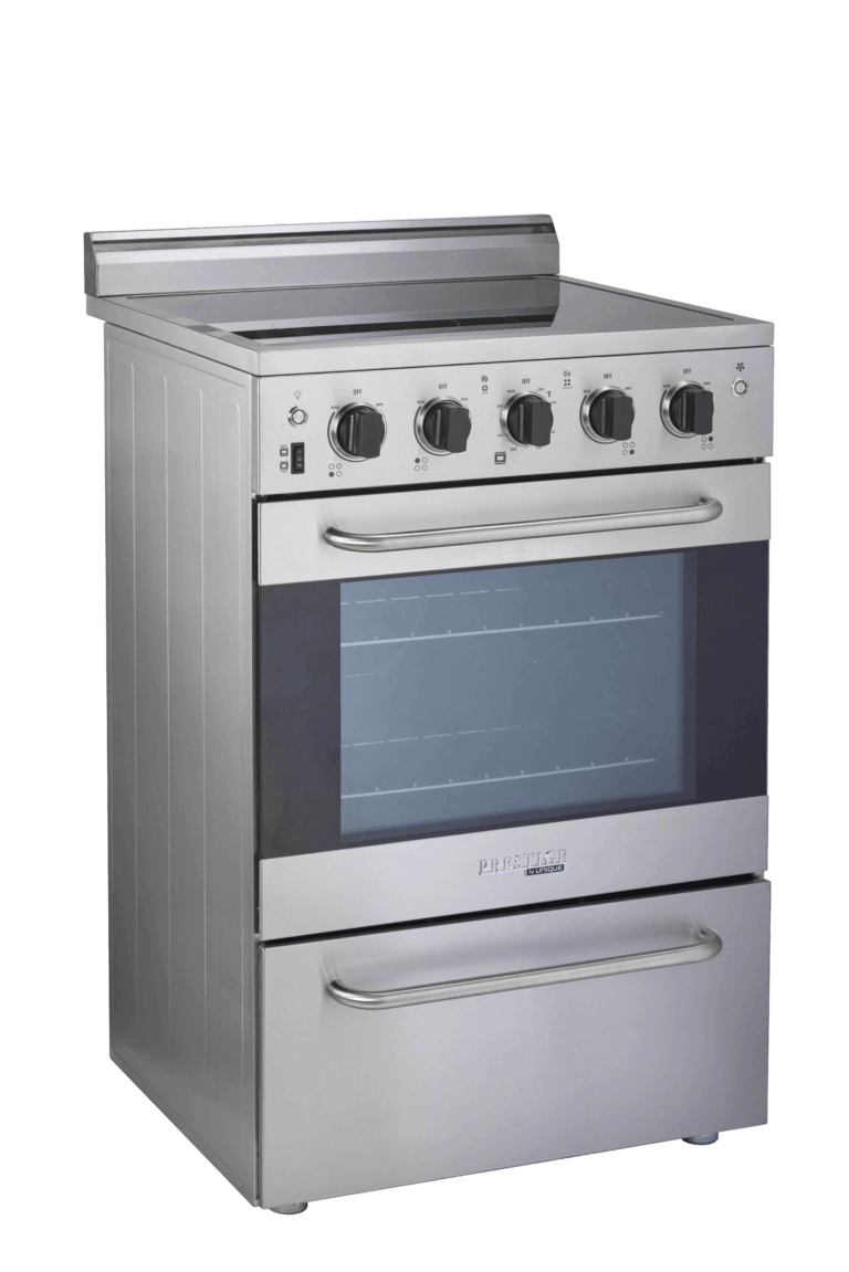 Unique 24" Prestige Convection Electric Range (SmoothTop) - Stainless Steel