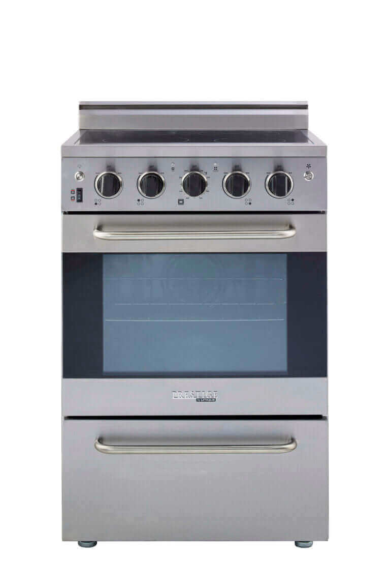 Unique 24" Prestige Convection Electric Range (SmoothTop) - Stainless Steel