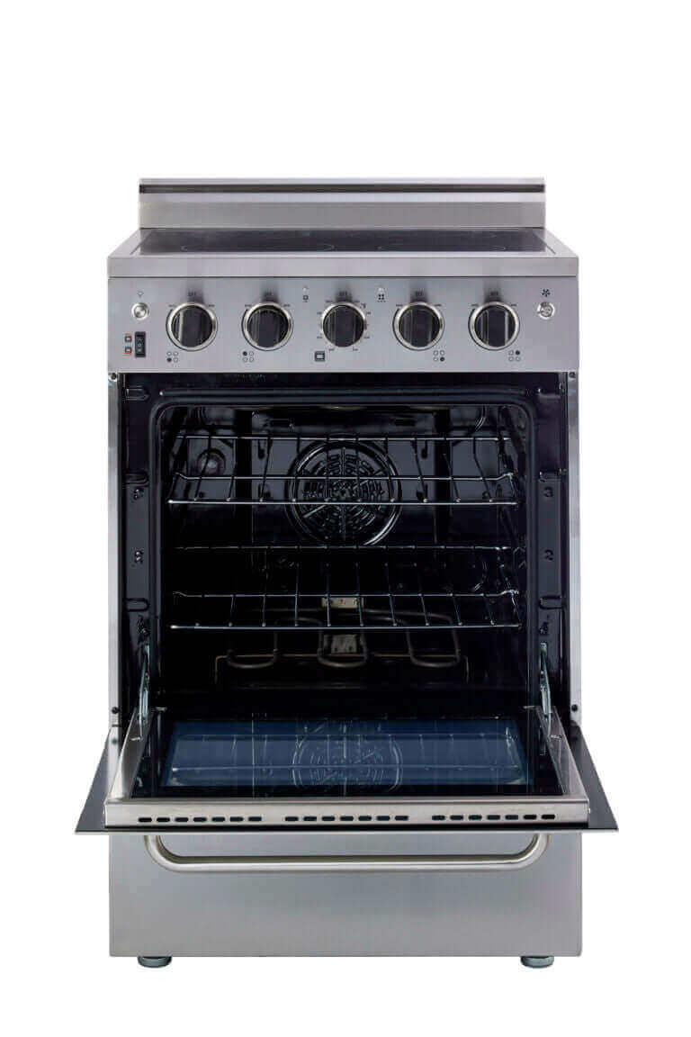 Unique 24" Prestige Convection Electric Range (SmoothTop) - Stainless Steel