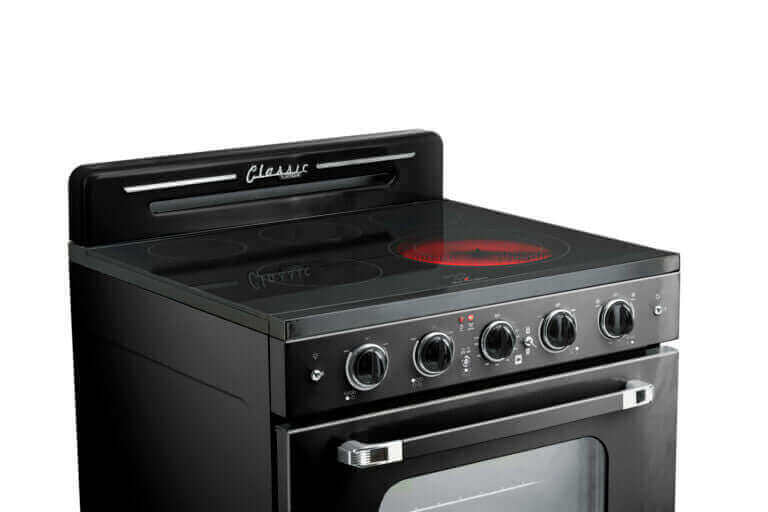 Unique 30" Classic Retro Electric Range With Convection Oven (SmoothTop)