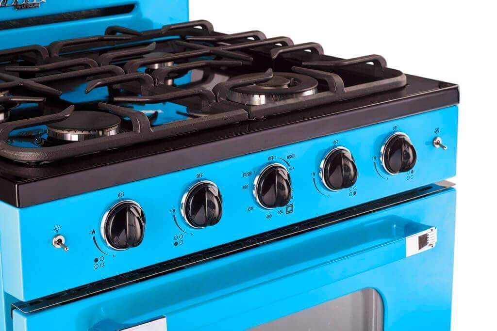 Unique 30" Classic Retro Convection Gas Range (Electronic Ignition)