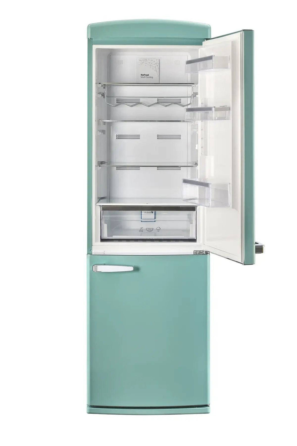 Unique 12 Cu/Ft 340L Classic Retro Bottom Mount Refrigerator