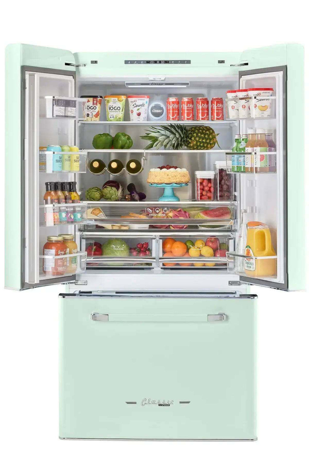 Unique 21.4 Cu/Ft 595L French Door Refrigerator