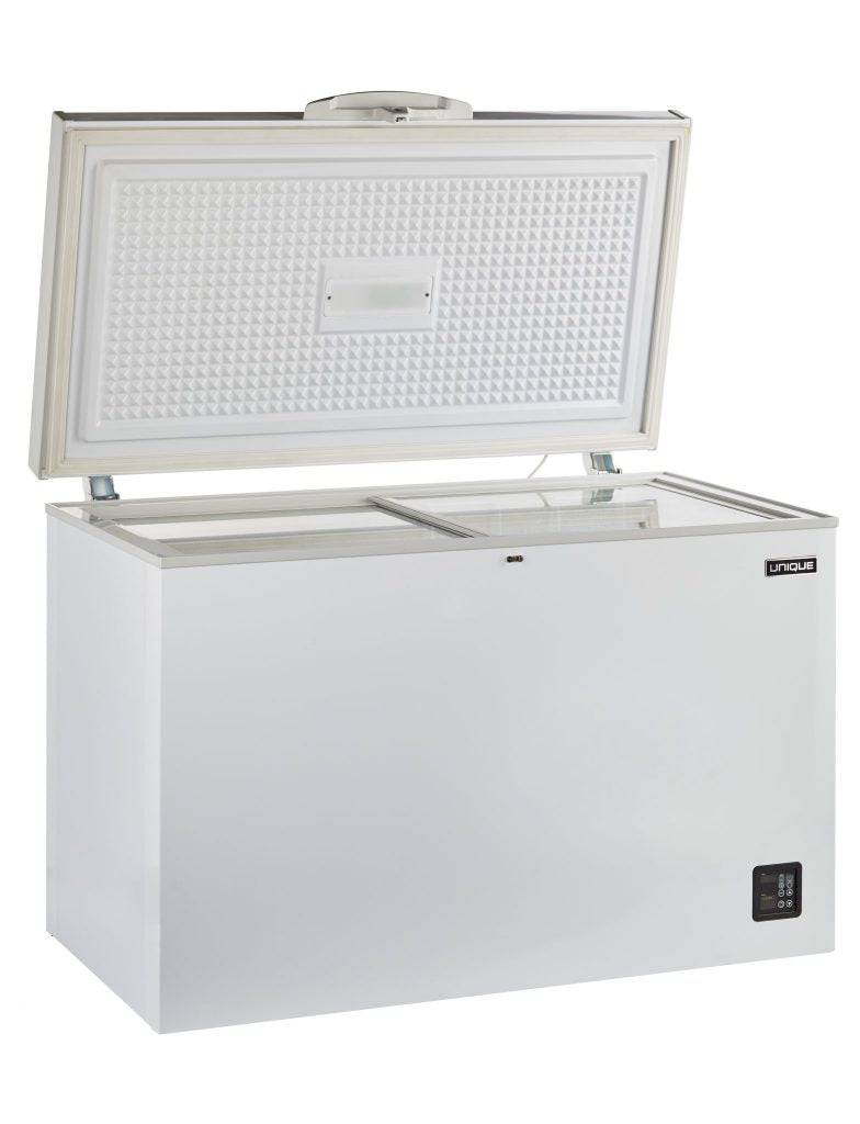 Unique 9.3 Cu/Ft Solar Powered DC Chest Freezer - White