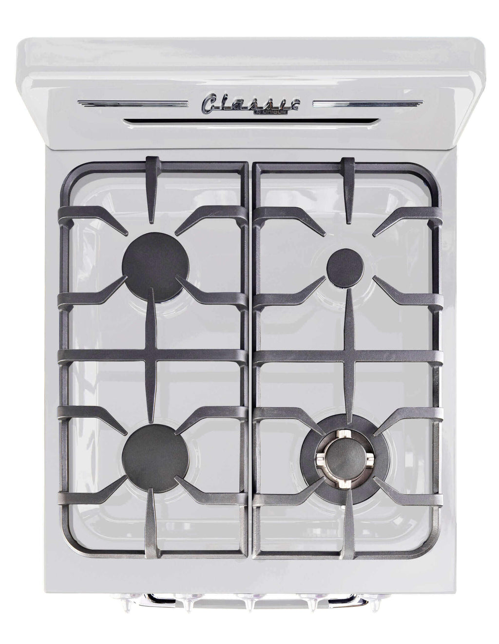 Unique 24" Classic Retro Propane Range (Battery Ignition) - White